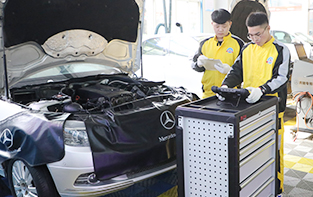 鄭州汽修培訓學校_奔馳豪華車故障檢測